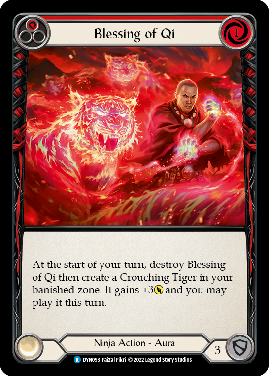 Blessing of Qi (Red) [DYN053] (Dynasty)  Rainbow Foil | Total Play