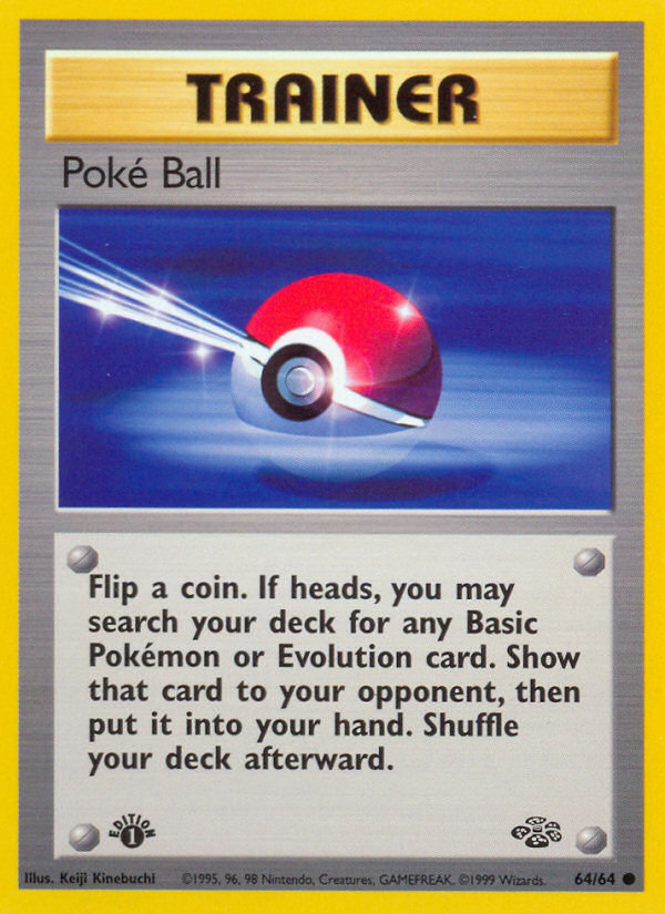 Poke Ball (64/64) [Jungle 1st Edition] | Total Play