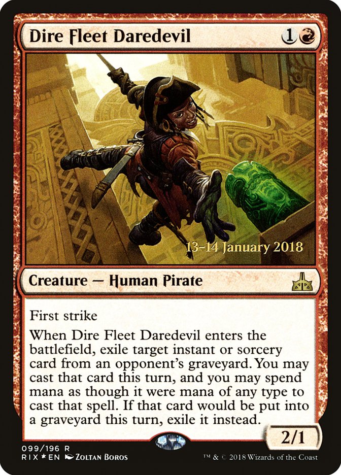 Dire Fleet Daredevil [Rivals of Ixalan Prerelease Promos] | Total Play