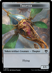 Thopter // Dragon (0020) Double-Sided Token [Commander Masters Tokens] | Total Play