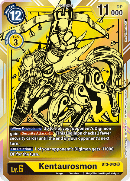 Kentaurosmon [BT3-043] (Alternate Art) [Release Special Booster Ver.1.0] | Total Play
