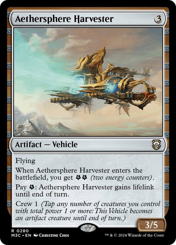 Aethersphere Harvester (Ripple Foil) [Modern Horizons 3 Commander] | Total Play