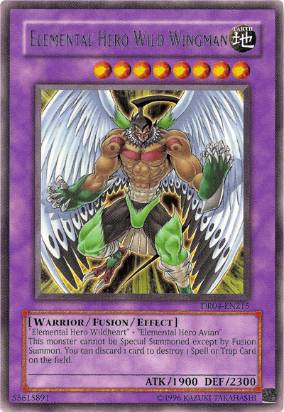 Elemental Hero Wild Wingman [DR04-EN215] Rare | Total Play