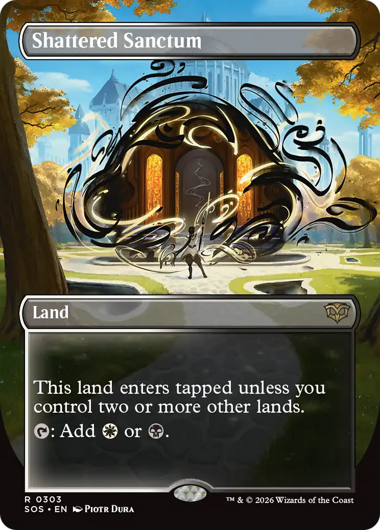 Shattered Sanctum (Borderless) [Secrets of Strixhaven] | Total Play