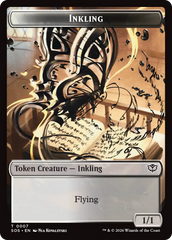 Inkling (0007) // Spirit (0011) Double-Sided Token [Secrets of Strixhaven Tokens] | Total Play