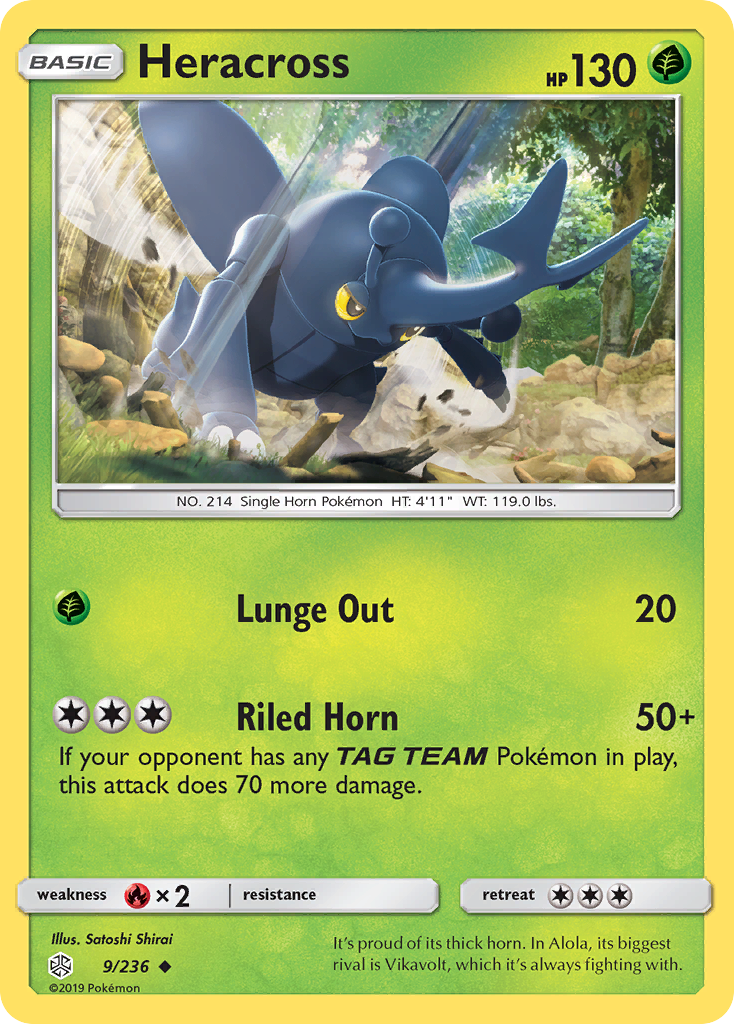 Heracross (9/236) [Sun & Moon: Cosmic Eclipse] | Total Play