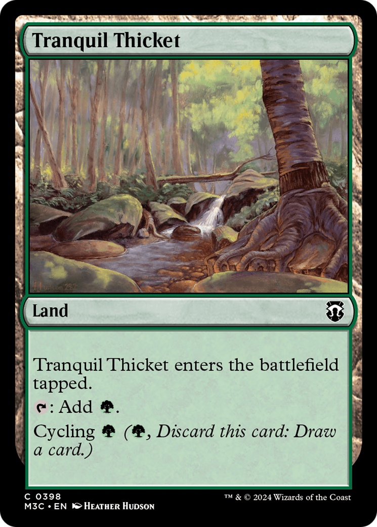 Tranquil Thicket (Ripple Foil) [Modern Horizons 3 Commander] | Total Play