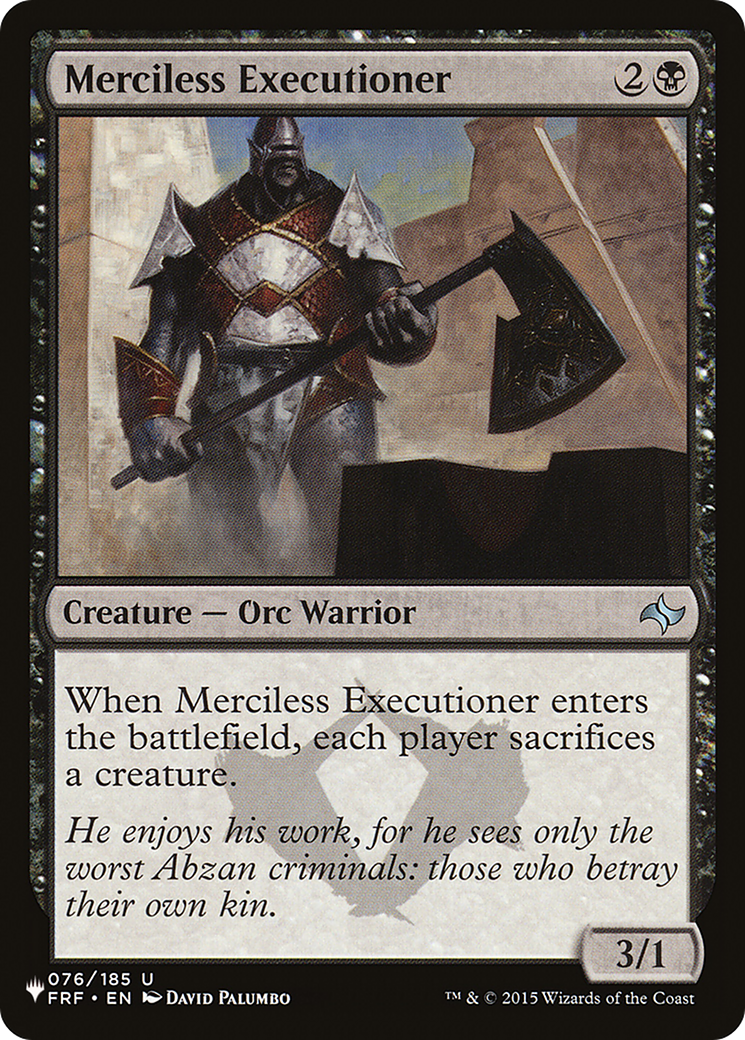 Merciless Executioner [The List] | Total Play