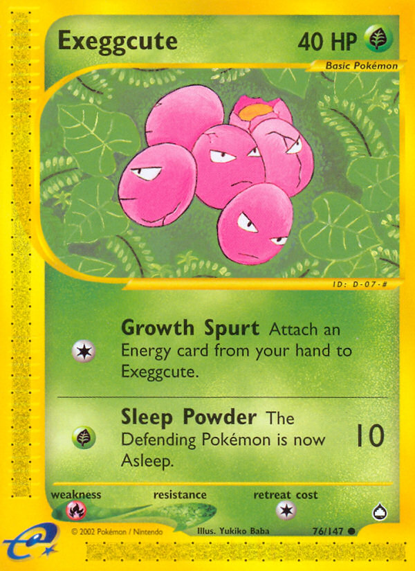 Exeggcute (76/147) [Aquapolis] | Total Play