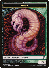 Cat Warrior // Worm Double-Sided Token [Commander 2018 Tokens] | Total Play