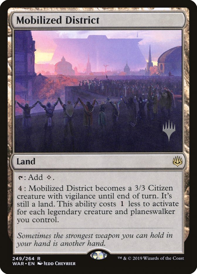 Mobilized District (Promo Pack) [War of the Spark Promos] | Total Play