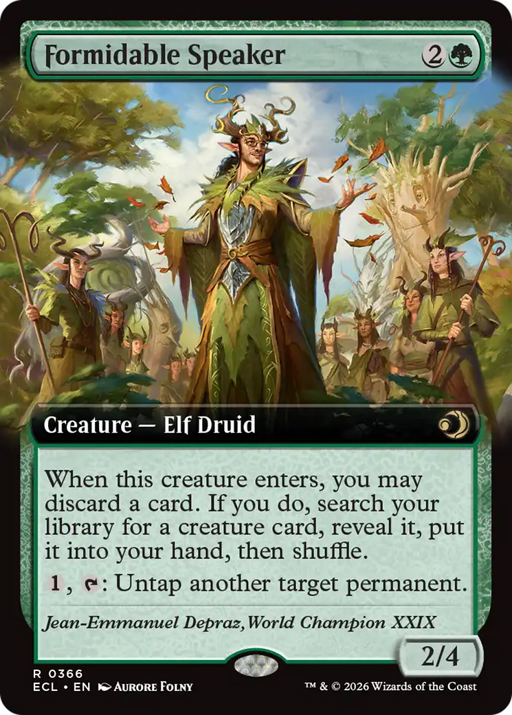 Formidable Speaker (Extended Art) [Lorwyn Eclipsed] | Total Play