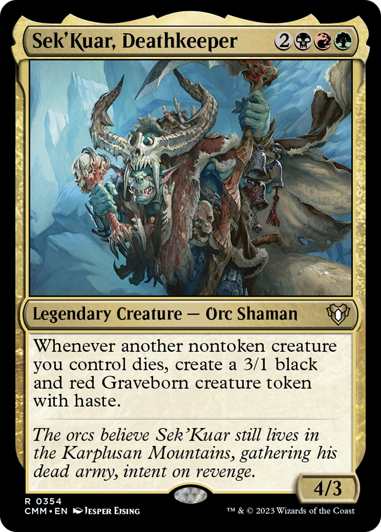 Sek'Kuar, Deathkeeper [Commander Masters] | Total Play