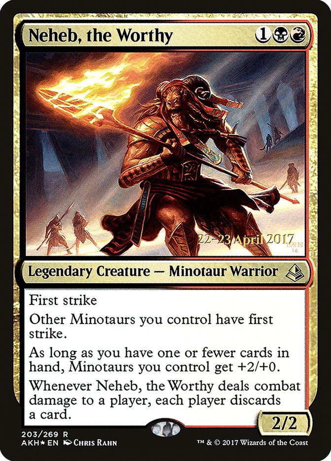 Neheb, the Worthy [Amonkhet Prerelease Promos] | Total Play