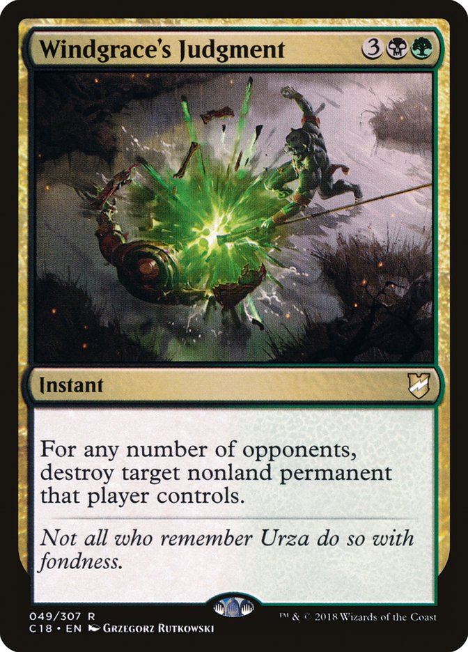 Windgrace's Judgment [Commander 2018] | Total Play