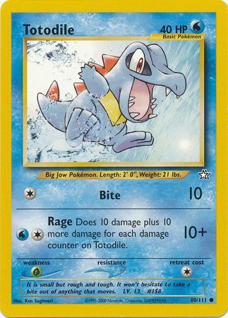 Totodile (80/111) [Neo Genesis Unlimited] | Total Play