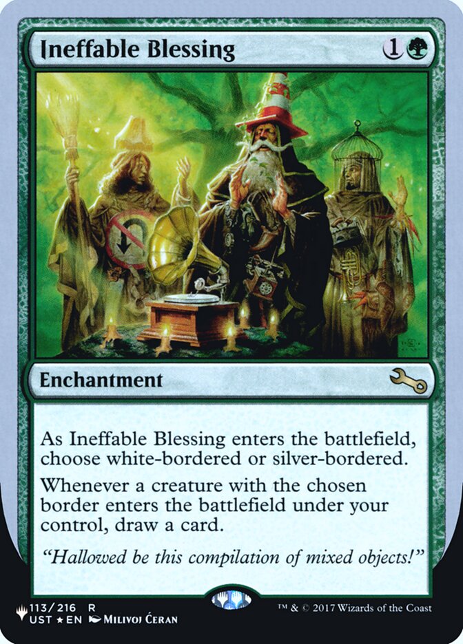 Ineffable Blessing (Bordered) (Unfinity Foil Edition) [The List] | Total Play