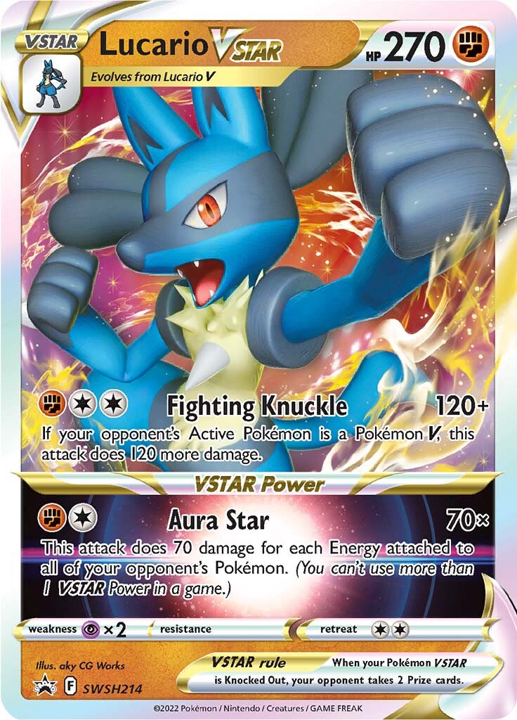 Lucario VSTAR (SWSH214) (Jumbo Card) [Sword & Shield: Black Star Promos] | Total Play