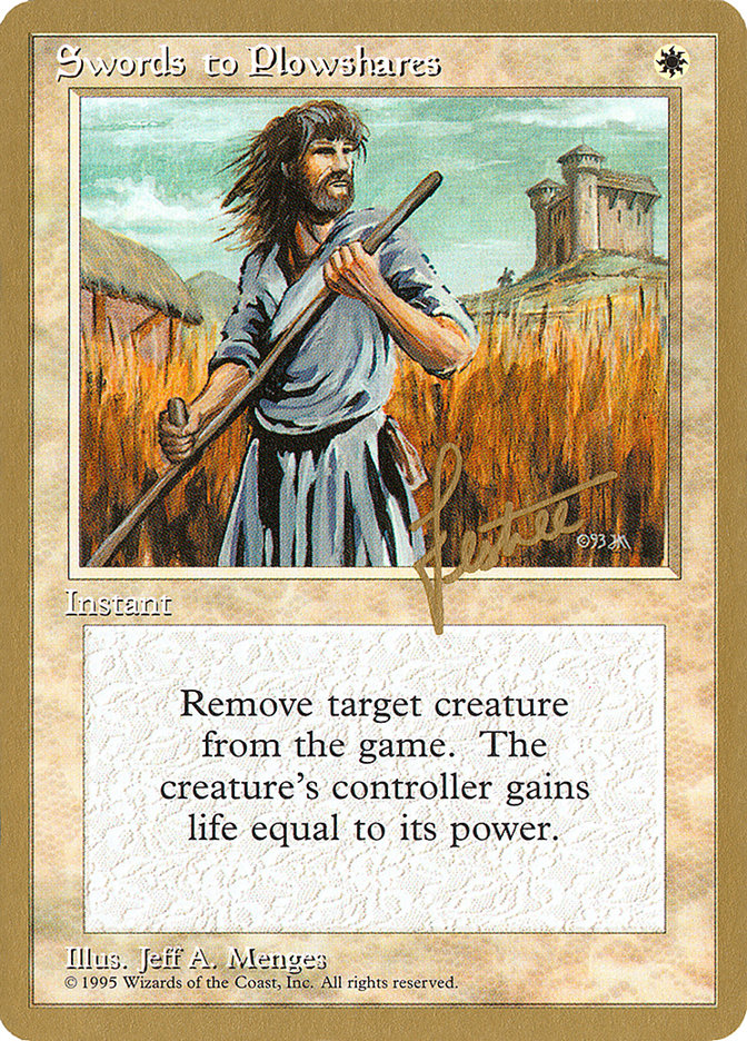 Swords to Plowshares (Bertrand Lestree) [Pro Tour Collector Set] | Total Play