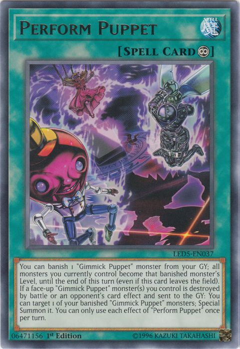 Perform Puppet [LED5-EN037] Rare | Total Play