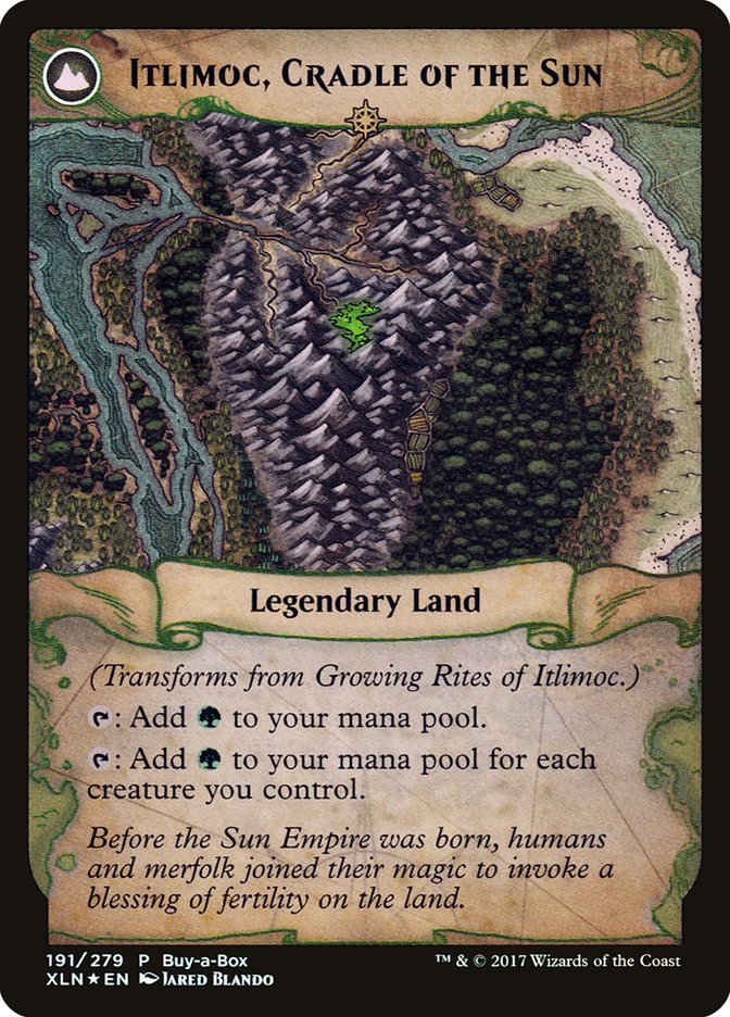 Growing Rites of Itlimoc // Itlimoc, Cradle of the Sun (Buy-A-Box) [Ixalan Treasure Chest] | Total Play