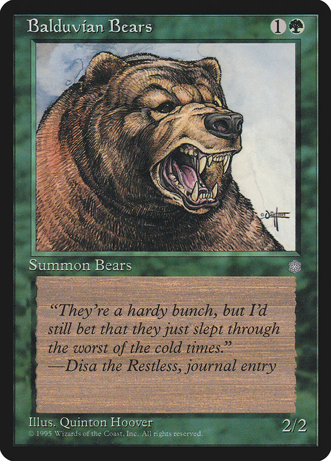 Balduvian Bears [Ice Age] | Total Play
