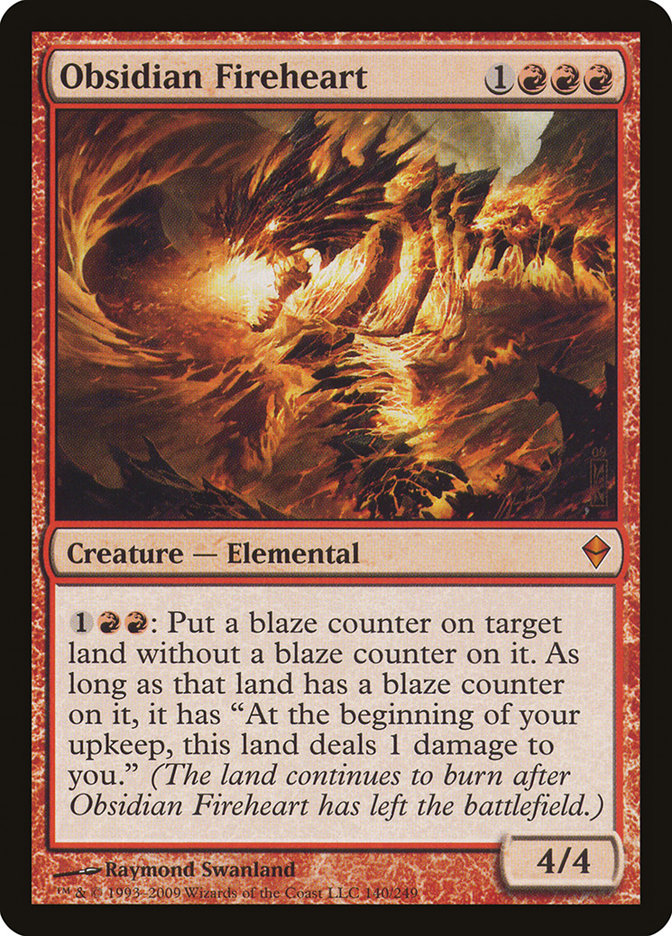 Obsidian Fireheart [Zendikar] | Total Play