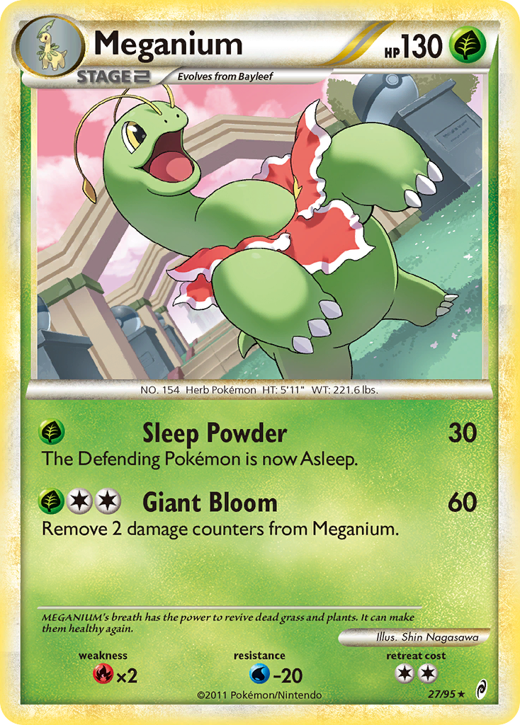 Meganium (27/95) [HeartGold & SoulSilver: Call of Legends] | Total Play