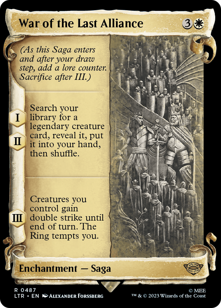 War of the Last Alliance [The Lord of the Rings: Tales of Middle-Earth Showcase Scrolls] | Total Play