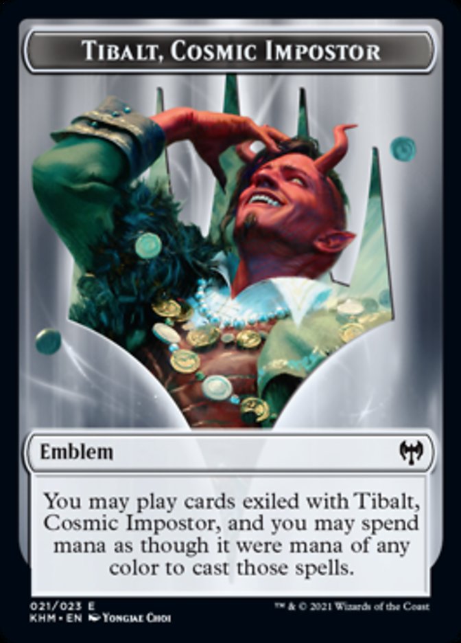 Tibalt, Cosmic Impostor Emblem [Kaldheim Tokens] | Total Play