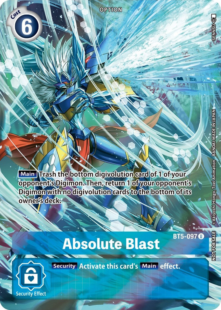 Absolute Blast [BT5-097] (Summer 2022 Dash Pack) [Battle of Omni Promos] | Total Play