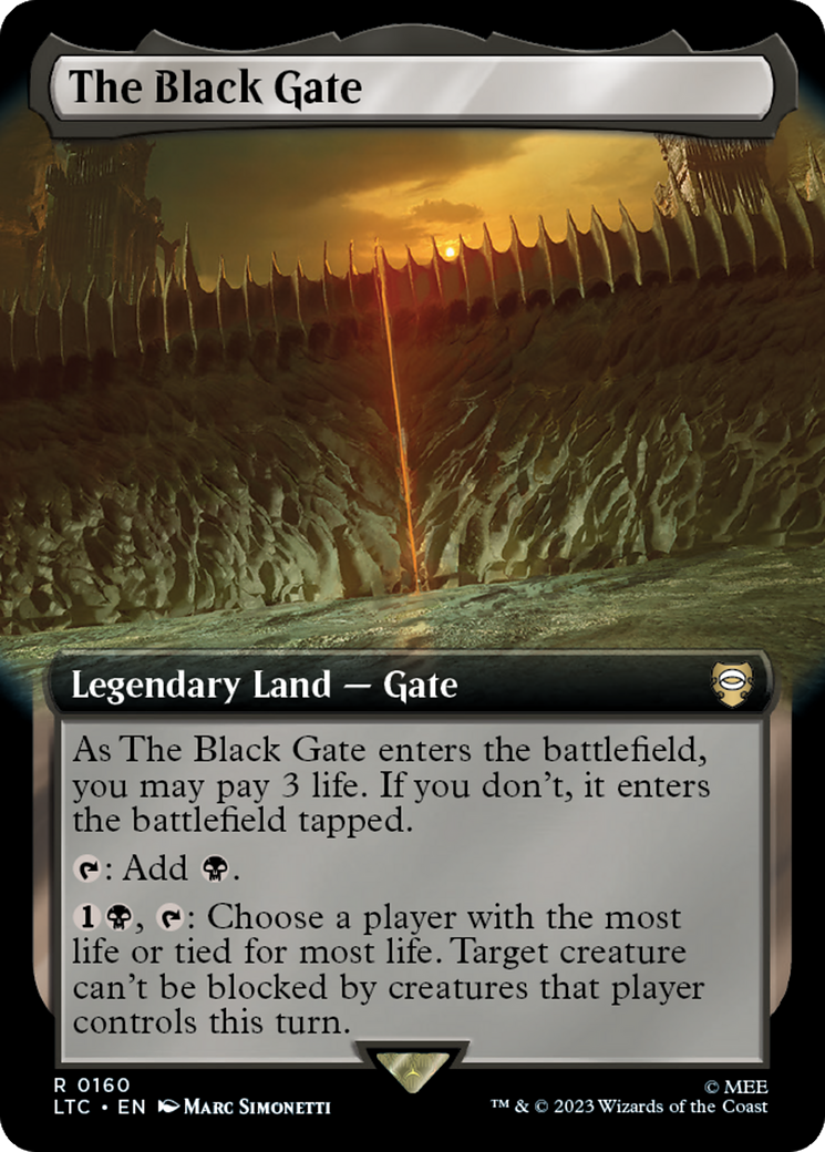 The Black Gate (Extended Art) [The Lord of the Rings: Tales of Middle-Earth Commander] | Total Play