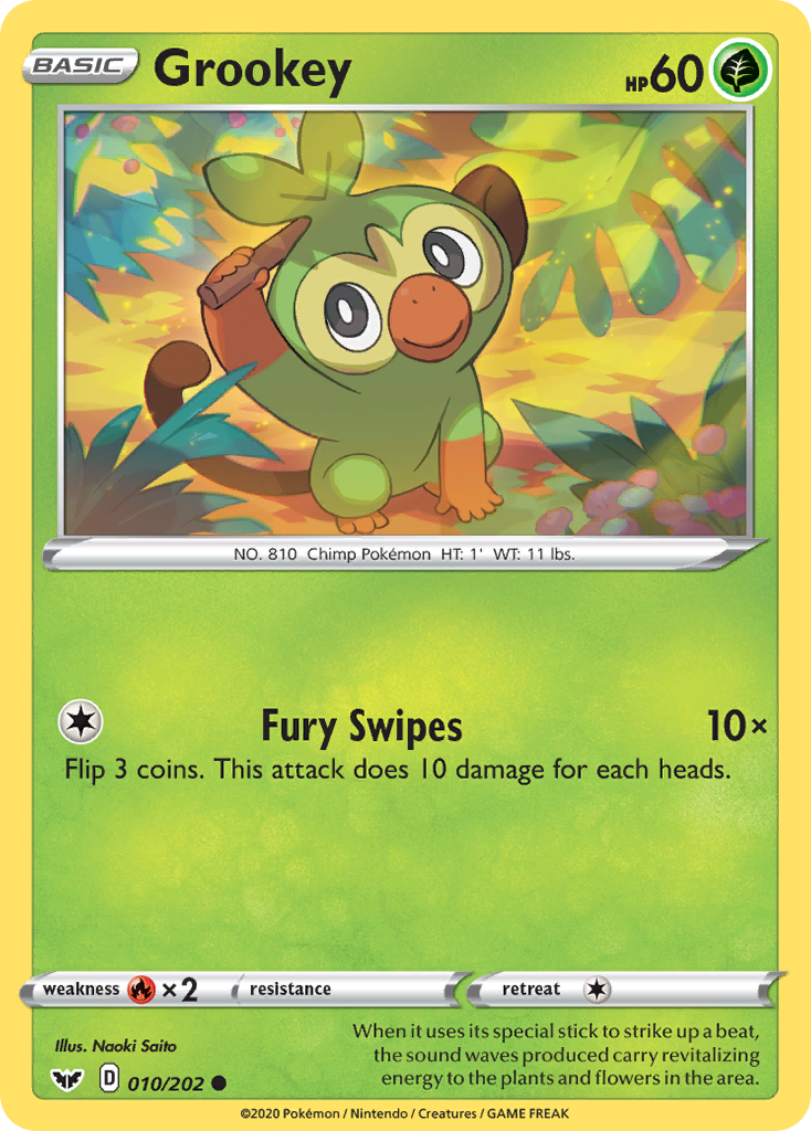 Grookey (010/202) [Sword & Shield: Base Set] | Total Play