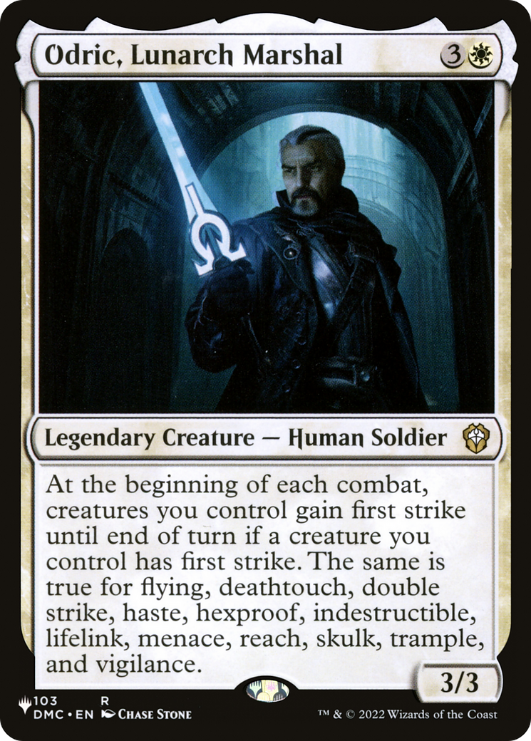 Odric, Lunarch Marshal (DMC) [The List] | Total Play