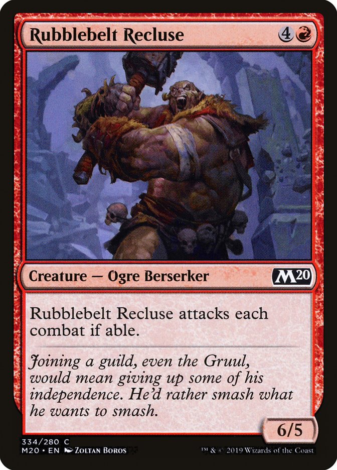 Rubblebelt Recluse [Core Set 2020] | Total Play