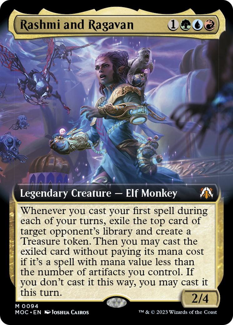 Rashmi and Ragavan (Extended Art) [March of the Machine Commander] | Total Play