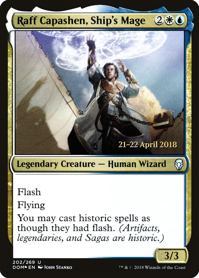 Raff Capashen, Ship's Mage [Dominaria Prerelease Promos] | Total Play