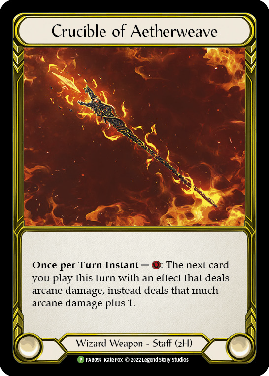 Crucible of Aetherweave (Golden) [FAB097] (Promo)  Cold Foil | Total Play