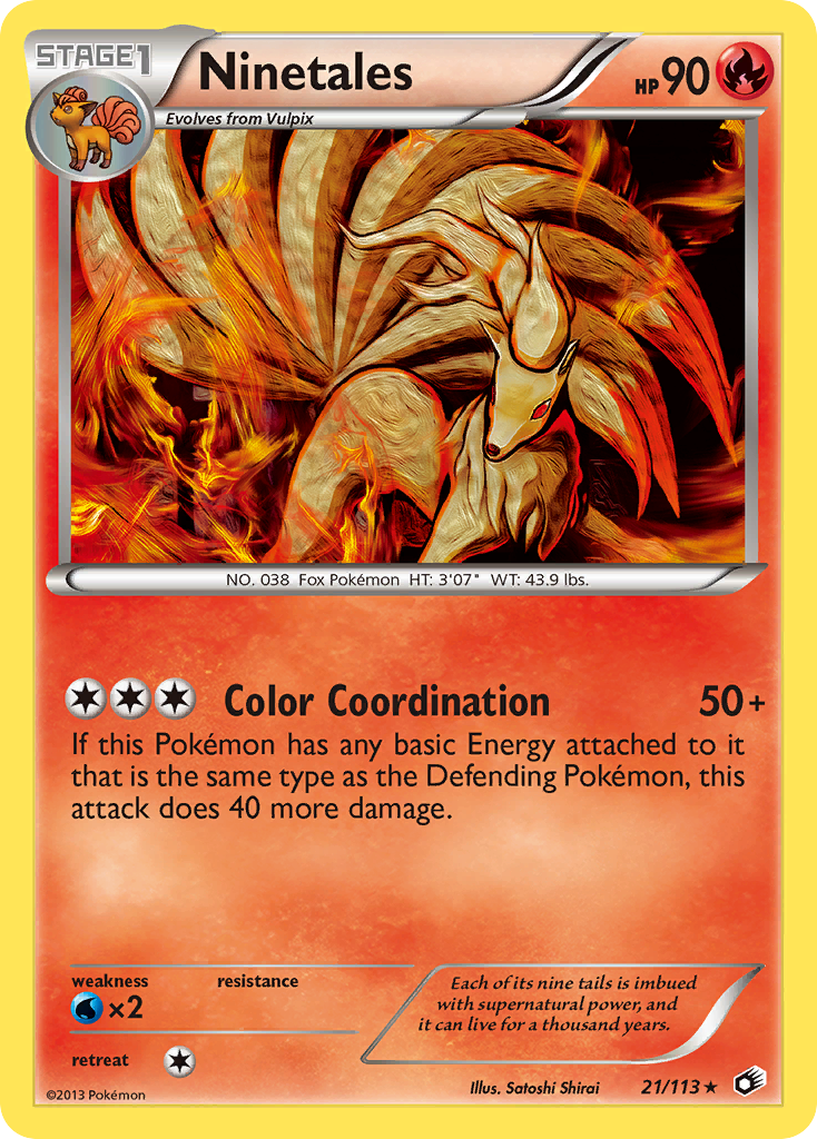 Ninetales (21/113) [Black & White: Legendary Treasures] | Total Play