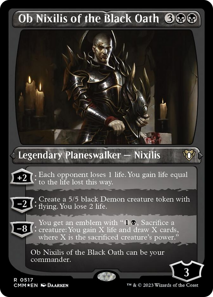Ob Nixilis of the Black Oath (Foil Etched) [Commander Masters] | Total Play