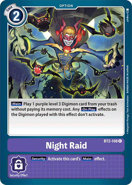 Night Raid [BT2-108] [Release Special Booster Ver.1.0] | Total Play