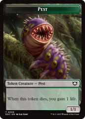 Bird // Pest Double-Sided Token [Edge of Eternities Commander Tokens] | Total Play