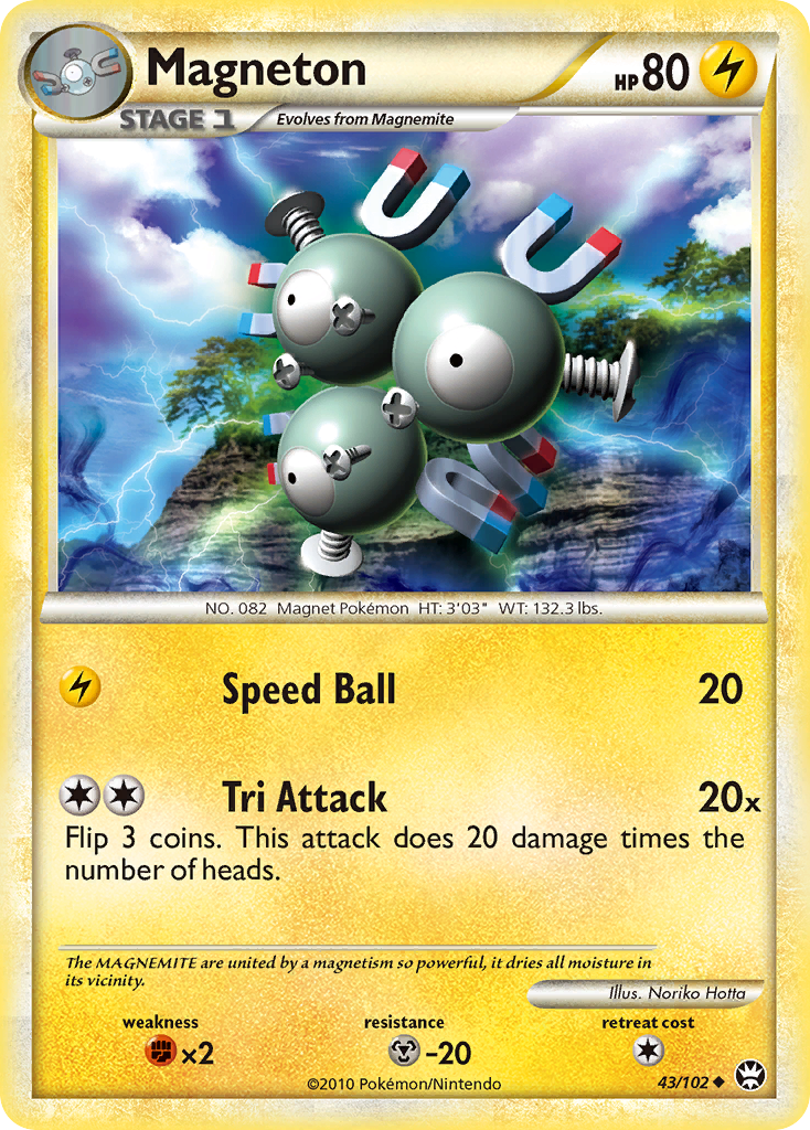 Magneton (43/102) [HeartGold & SoulSilver: Triumphant] | Total Play
