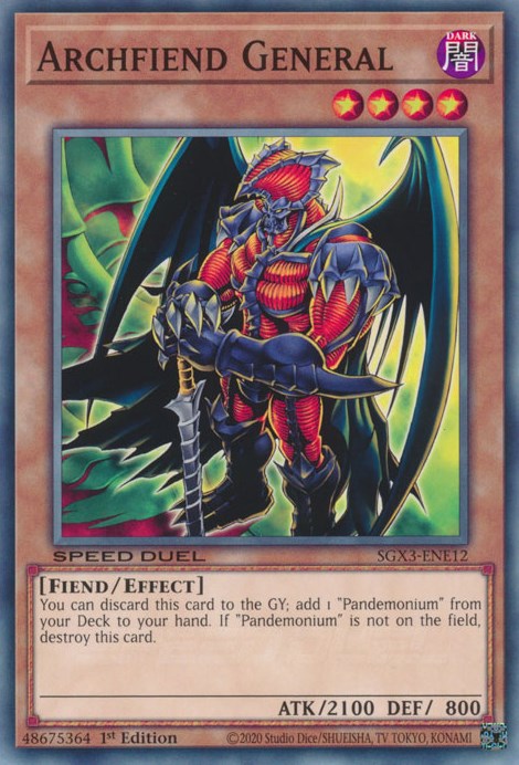 Archfiend General [SGX3-ENE12] Common | Total Play