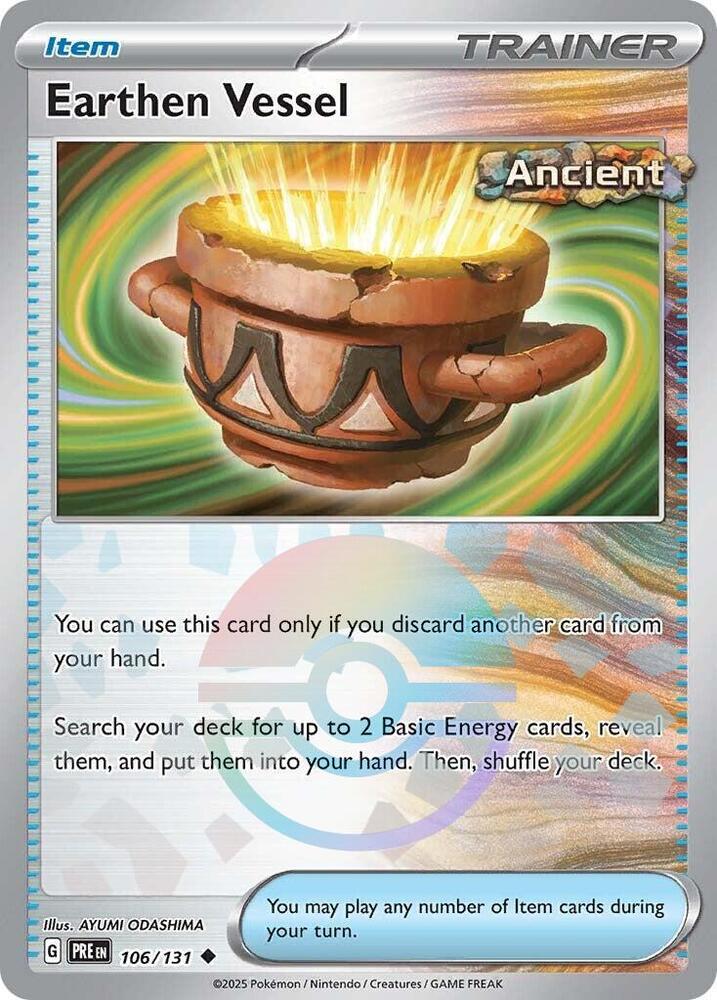 Earthen Vessel (106/131) (Poke Ball Pattern) [Scarlet & Violet: Prismatic Evolutions] | Total Play