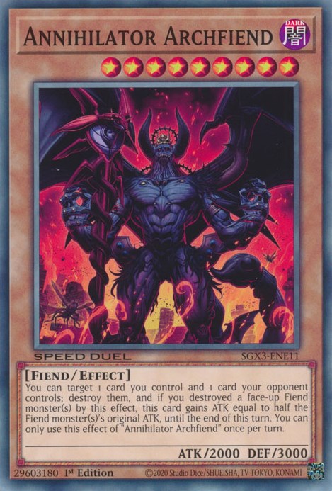Annihilator Archfiend [SGX3-ENE11] Common | Total Play