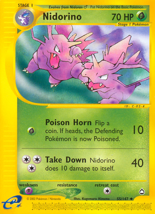 Nidorino (55/147) [Aquapolis] | Total Play