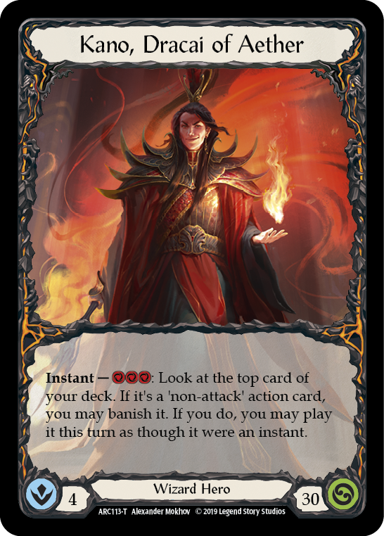 Kano // Kano, Dracai of Aether [ARC114-T // ARC113-T] (Arcane Rising)  1st Edition Normal | Total Play