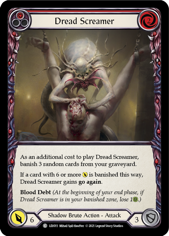 Dread Screamer (Red) [LEV011] (Monarch Levia Blitz Deck) | Total Play