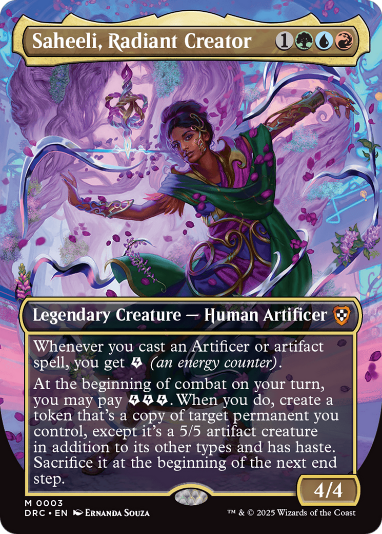 Saheeli, Radiant Creator (Borderless) [Aetherdrift Commander] | Total Play